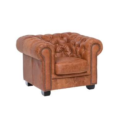 Chesterfield Sofa Garnitur cracker Braun