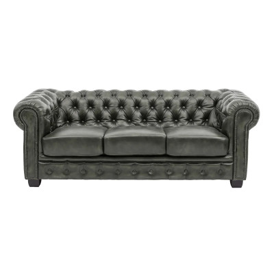Sada 1+2+3 Chesterfield antická zelená