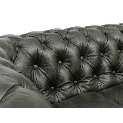 Sada 1+2+3 Chesterfield antická zelená
