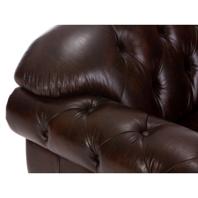 Garnitur1+2+3 Chesterfield Hereford antik braun