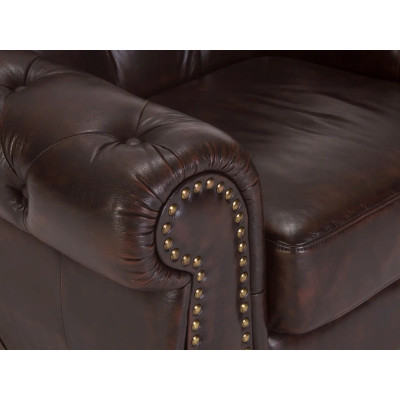 Garnitur1+2+3 Chesterfield Hereford antik braun