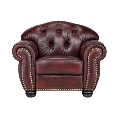 Garnitur1+2+3 Chesterfield Hereford antik rot