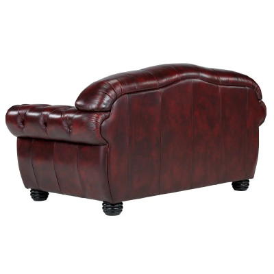 Garnitur1+2+3 Chesterfield Hereford antik rot