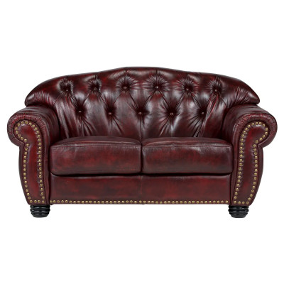 Garnitur1+2+3 Chesterfield Hereford antik rot