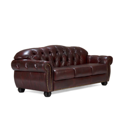 Garnitur1+2+3 Chesterfield Hereford antik rot