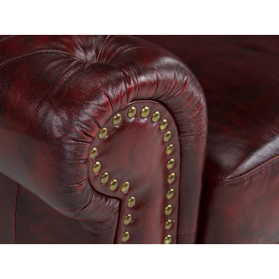 Garnitur1+2+3 Chesterfield Hereford antik rot