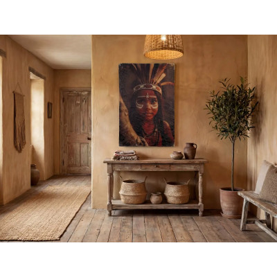 Wandbild Papiermache 60x90 - Roots of Tradition