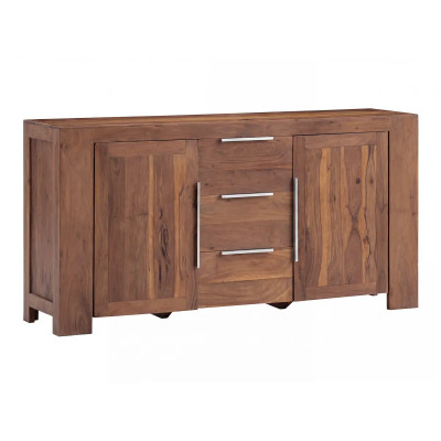 Sideboard Osbon Akazie - Metallgriffe Silber