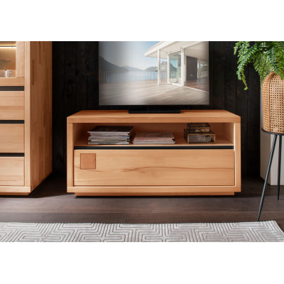 TV stolek masiv buk 120 cm Caldero II jádrový