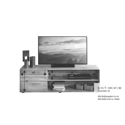 TV stolek buk