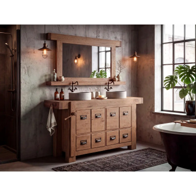Koupelnové zrcadlo Otago 150x80 borovice