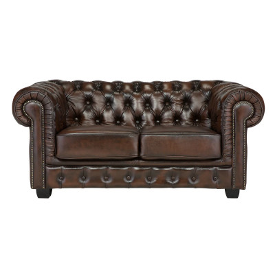 Chesterfield Big Sofagarnitur braun
