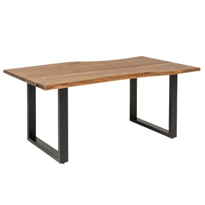 Esstisch Bullwer Akazie schwarz 140x90 cm