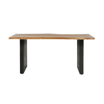Esstisch Bullwer Akazie schwarz 140x90 cm