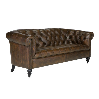 Sofa Chesterfield Shelford 3-Sitzer antik braun