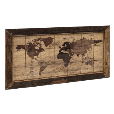 Wandbild World Map 180x90
