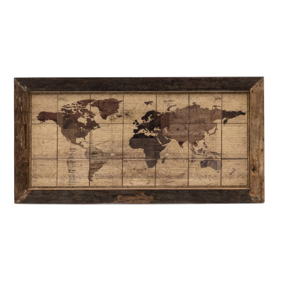 Wandbild World Map 180x90