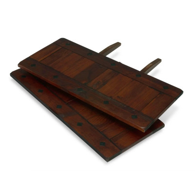 Ansteckplatte Catana braun 2er Set