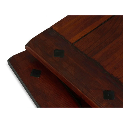 Ansteckplatte Catana braun 2er Set