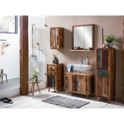 Vysoká koupelnová skříňka Calcutta II