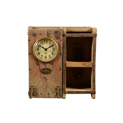 Ziegelform Uhr mit Fächer
