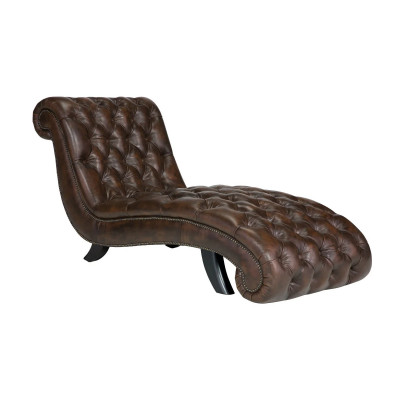 Chaiselounge Chesterfield Bedford antik braun