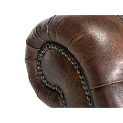 Lehátko Chesterfield Bedford starožitně hnědé