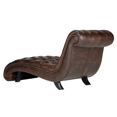 Chaiselounge Chesterfield Bedford antik braun