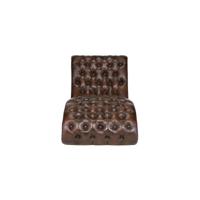 Chaiselounge Chesterfield Bedford antik braun