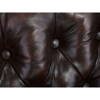 Ohrensessel Chesterfield Pittsfield Echtleder braun