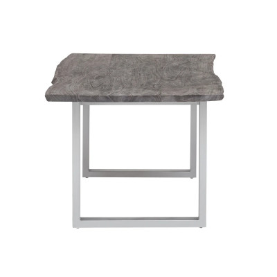 Esstisch Bullwer Grau silberfarben 140x90 cm