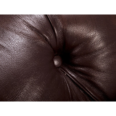 Sofa Chesterfield Hereford 2-Sitzer Echtleder braun