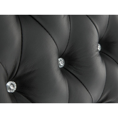 Taburetka Chesterfield Kingsfield černá