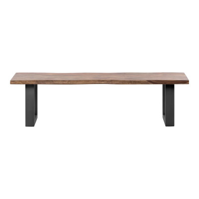 Holzbank Bullwer Palisander schwarz 160x40