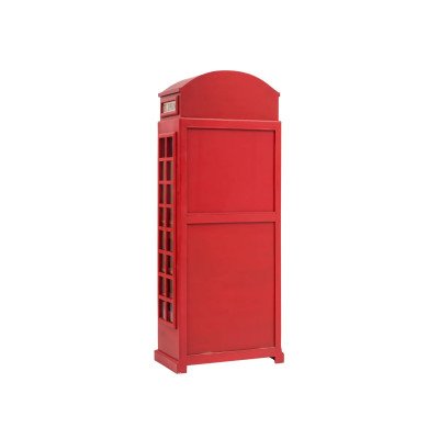 Barschrank Telefonzelle Rot