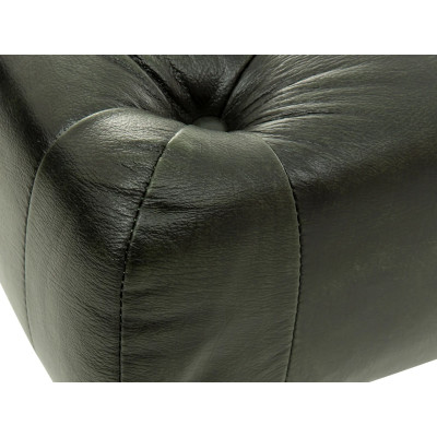 Stolička Chesterfield Pittsfield z pravé kůže zelená