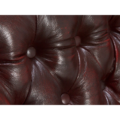 Ohrensessel Chesterfield Pittsfield Echtleder rot