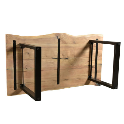 Esstisch Bullwer Akazie schwarz 200x100 cm
