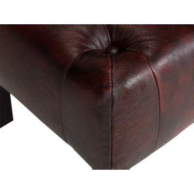 Červená stolička Chesterfield Kingsfield