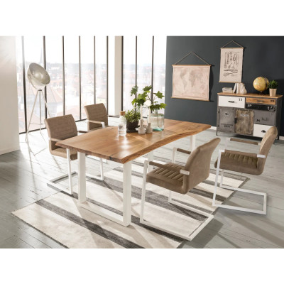 Esstisch Bullwer Akazie weiss 170x90 cm