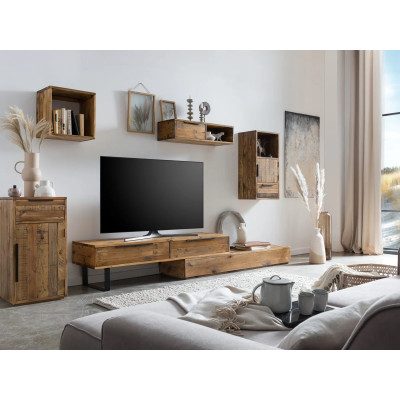 TV stolek Auckland borovice 2 zásuvky
