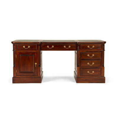 Schreibtisch Cambridge Leder grün