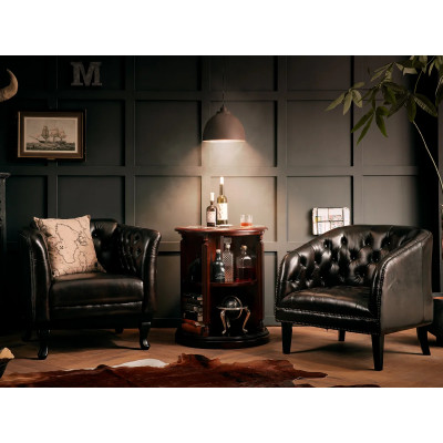 Sessel Chesterfield Dover braun