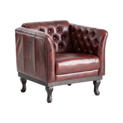 Křeslo Chesterfield Dover červené