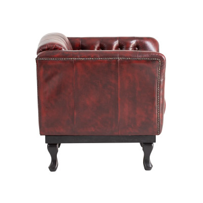 Křeslo Chesterfield Dover červené